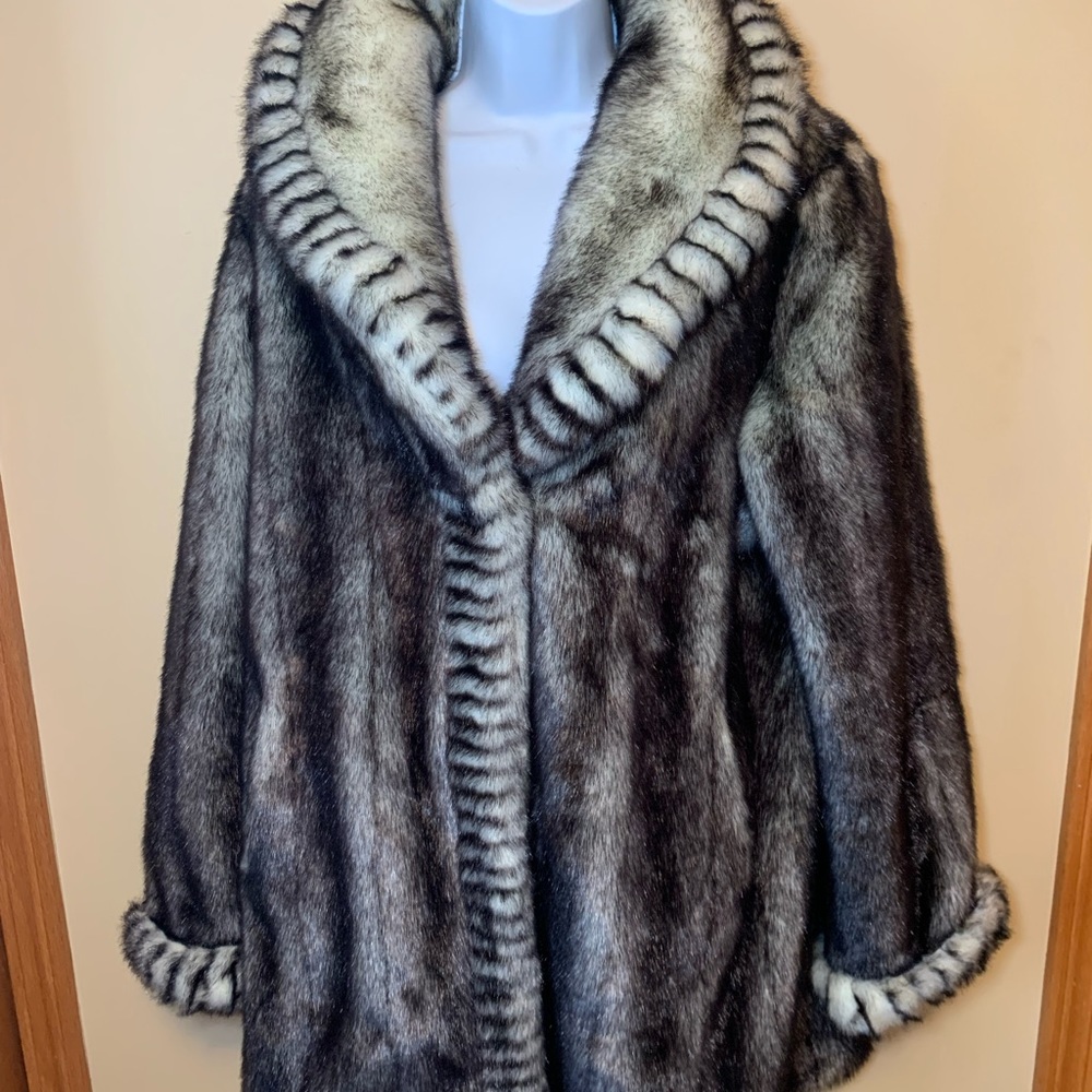 Dennis Basso Faux Fur Coat